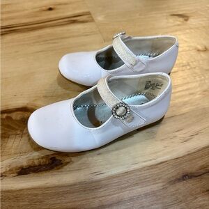 Rachel White Kids Mary Jane Shoes with Sparkling Strap